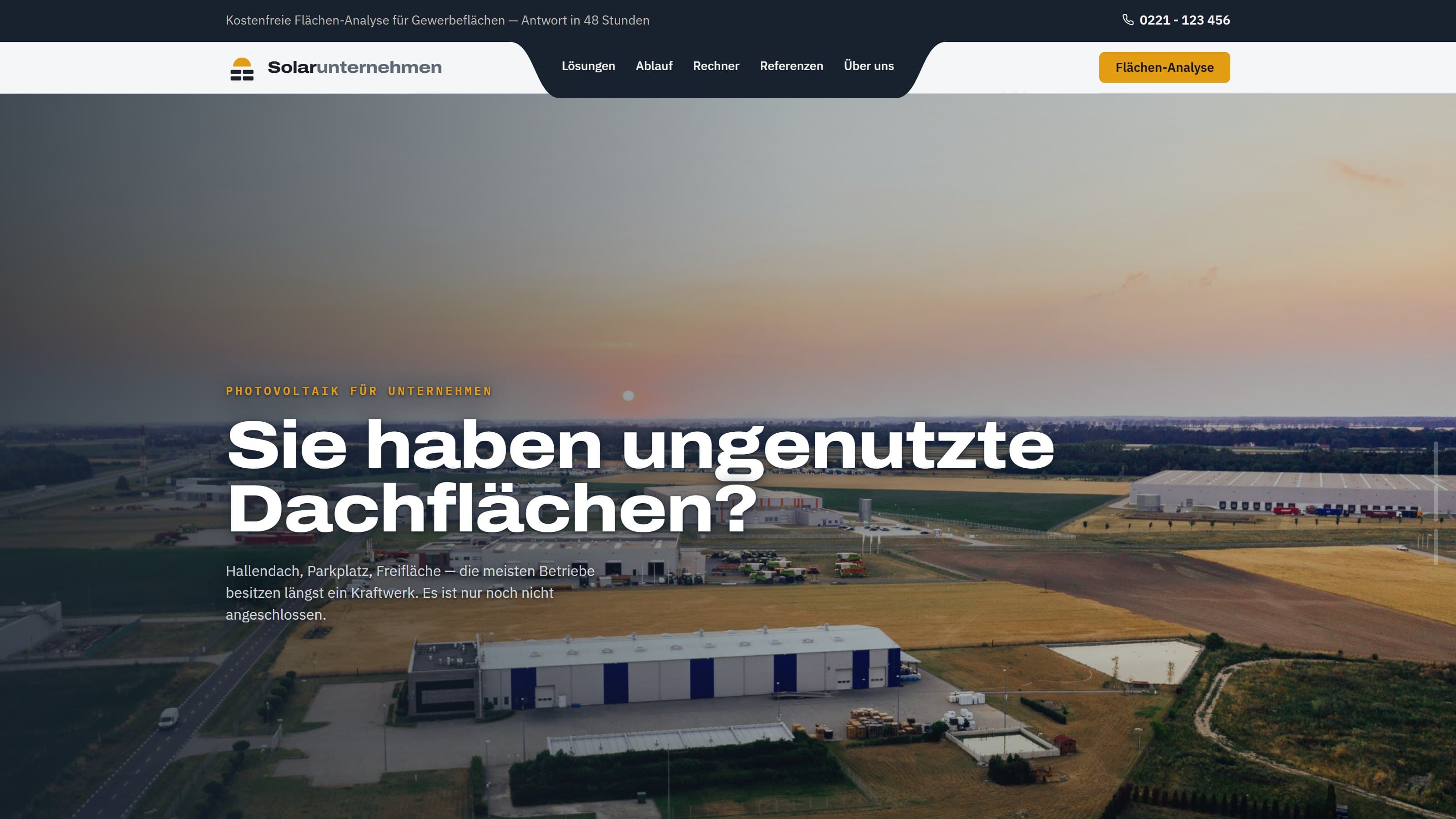 Showcase: Photovoltaik für Gewerbeflächen