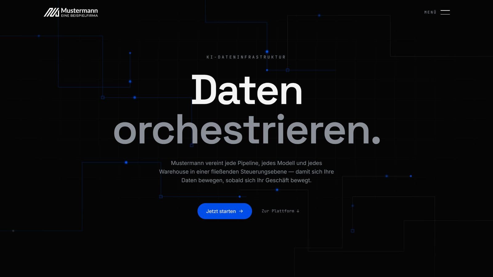 Showcase: SaaS-Plattform für Daten-Infrastruktur